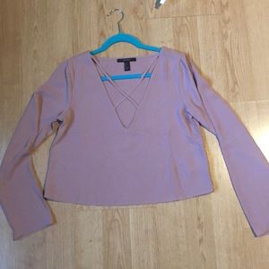 Plunging Neckline Blouse